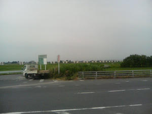 圏央道　菖蒲白岡インターチェンジ近く。